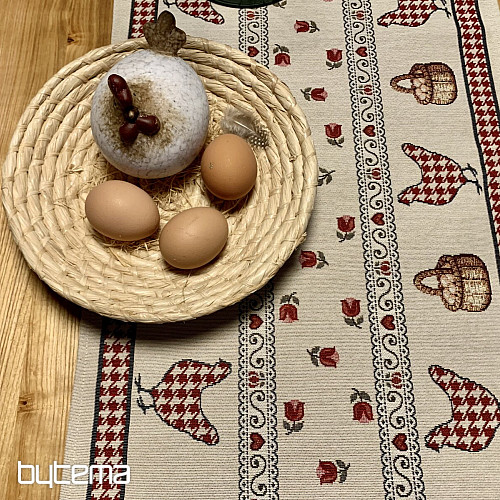Gobelin-Tischdecke und Schal FARMA