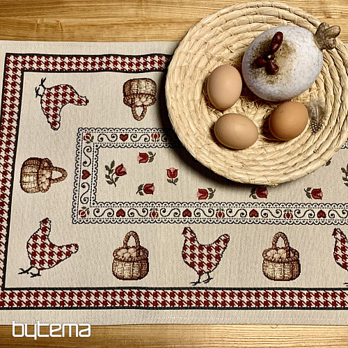 Gobelin-Tischdecke und Schal FARMA