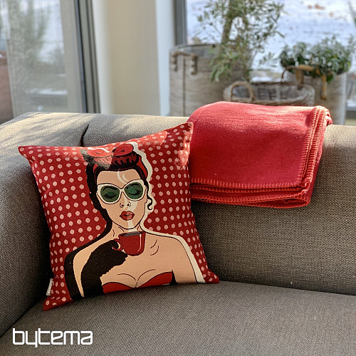 COMICS WOMAN I Gobelin-Kissenbezug