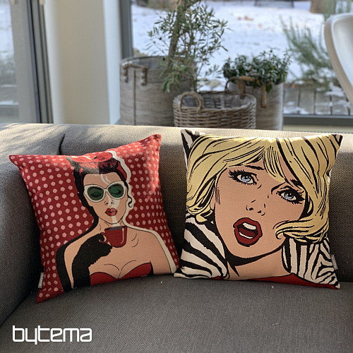 COMICS WOMAN I Gobelin-Kissenbezug