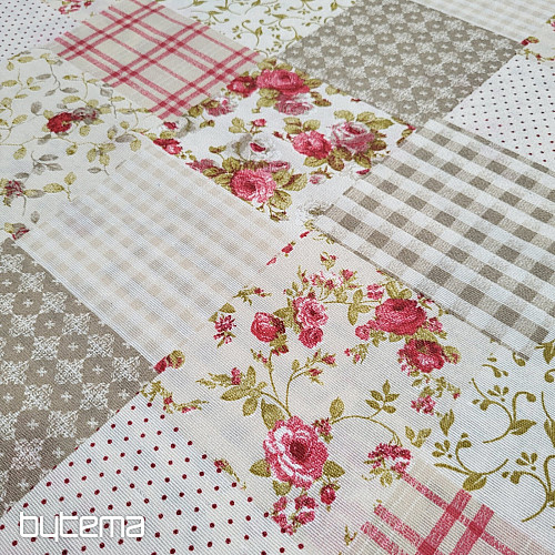 Dekorationsstoff ROSE MARTA Patchwork