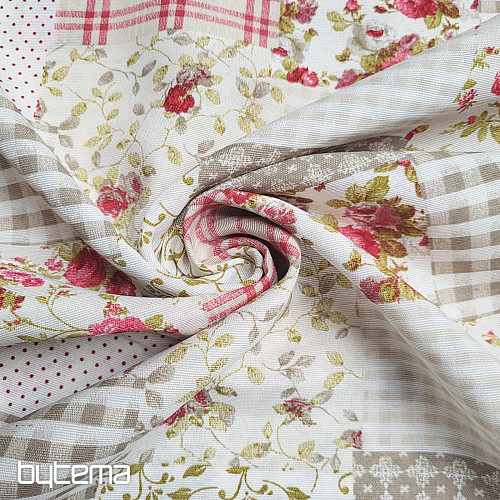 Dekorationsstoff ROSE MARTA Patchwork