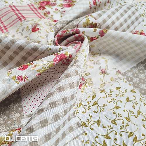 Dekorationsstoff ROSE MARTA Patchwork