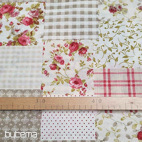 Dekorationsstoff ROSE MARTA Patchwork