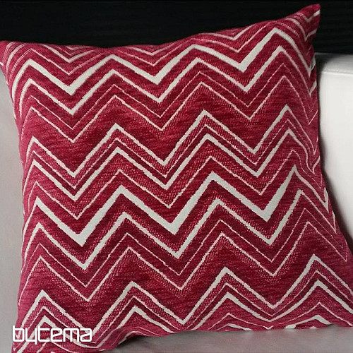 ZIG ZAG rosa dekorativer Kissenbezug