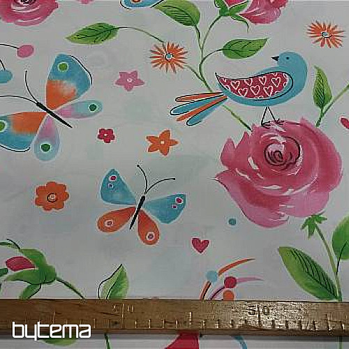 Dekorationsstoff BIRDS pink