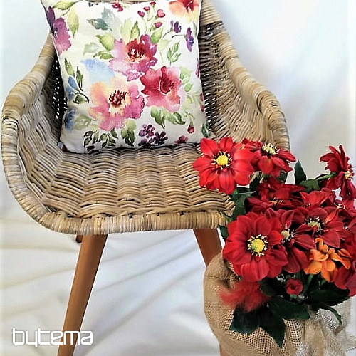 Gobelinstoff PASTELLBLUMEN