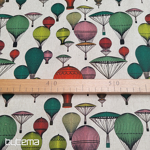 Dekorationsstoff BALLOON GLOBE 701 Digitaldruck