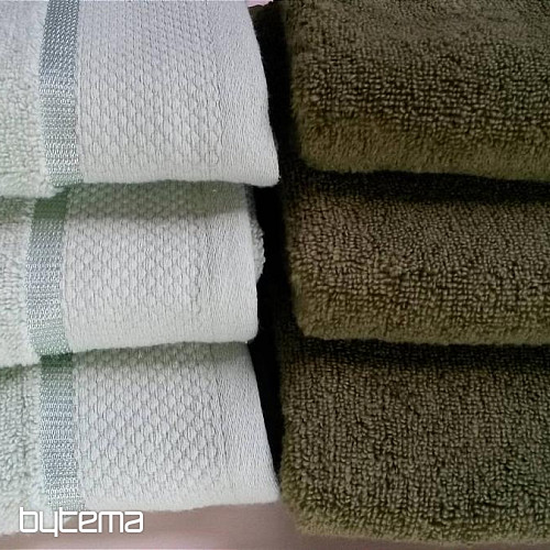 Handtuch und Badetuch MIKRO dunkelgrün