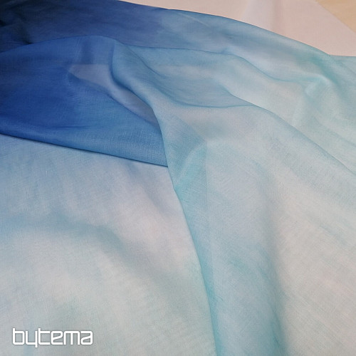 Leichter dekorativer Vorhang HAPPY blau