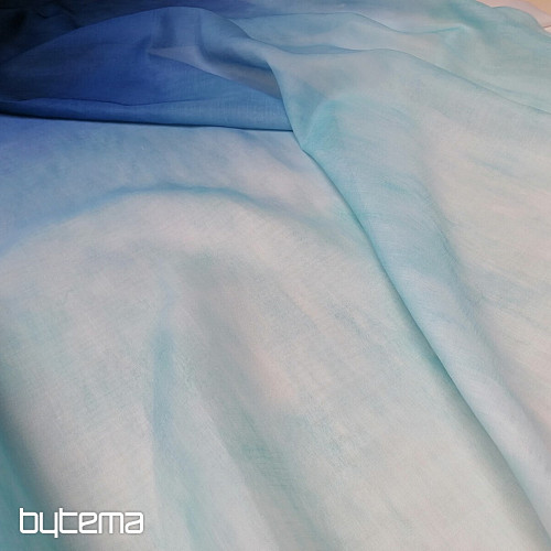 Leichter dekorativer Vorhang HAPPY blau