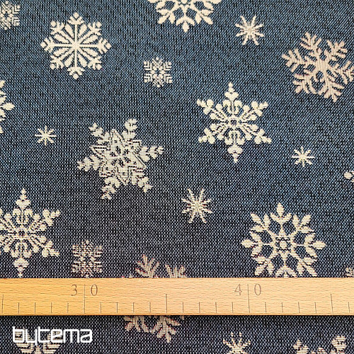 Gobelinstoff FLOCKENBLAU