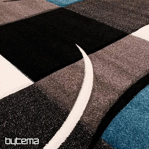 Teppich modern MOND MERINO türkis