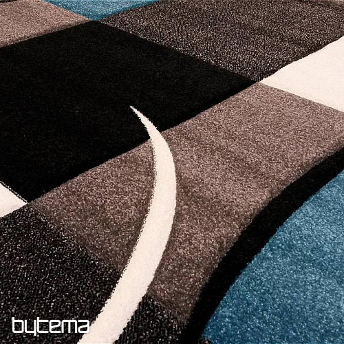 Teppich modern MOND MERINO türkis