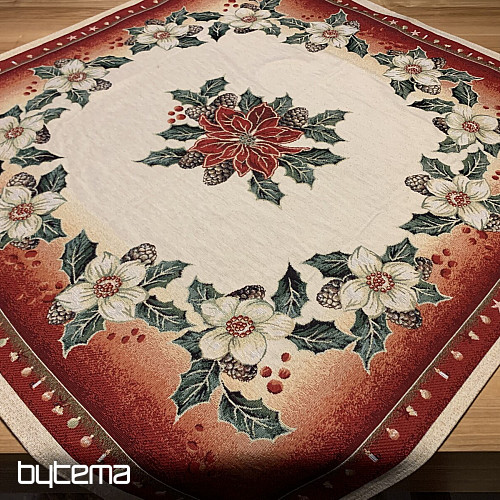 Gobelin-Tischdecke Weihnachtsrose DIBAR