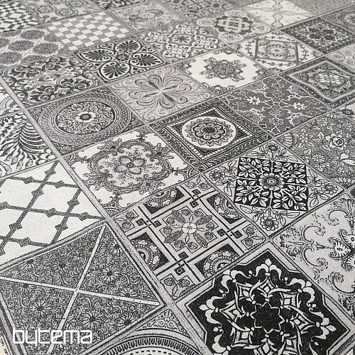 Dekostoff KERAMIKA grau