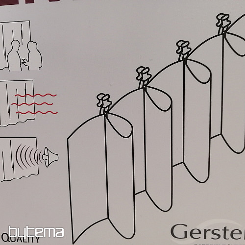 Gardinenband für ERFALTE Gardine 9 cm, 1:2