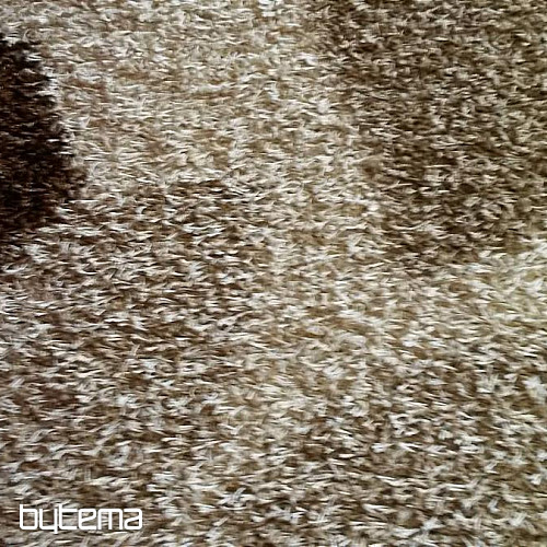 Stück Teppich SHAGGY EXTRA Blätter beige