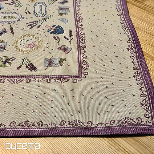 Gobelin-Tischdecke 100 x 100 Lavendel Traum