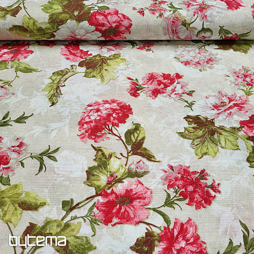 Dekorationsstoff HORTENSE LEONE beige