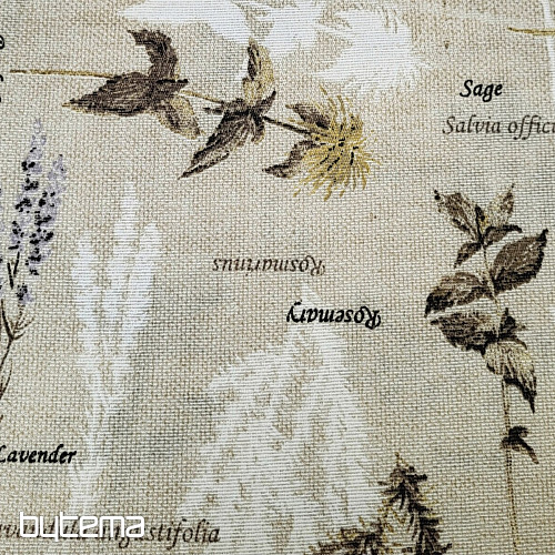 Dekostoff BOTANICO braun