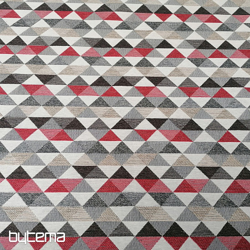 Polsterstoff  LUSA triangl rot