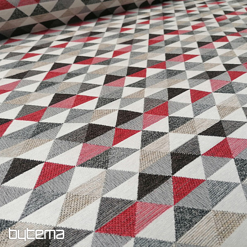 Polsterstoff  LUSA triangl rot