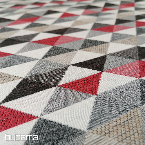Polsterstoff  LUSA triangl rot