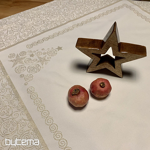 Weihnachtstischdecke ORNAMENT gold