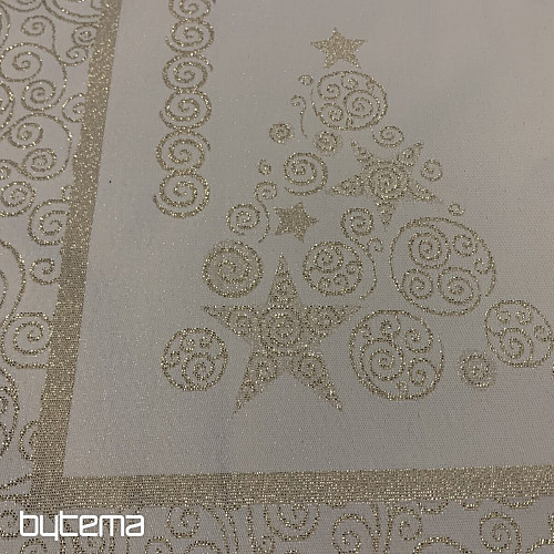 Weihnachtstischdecke ORNAMENT gold