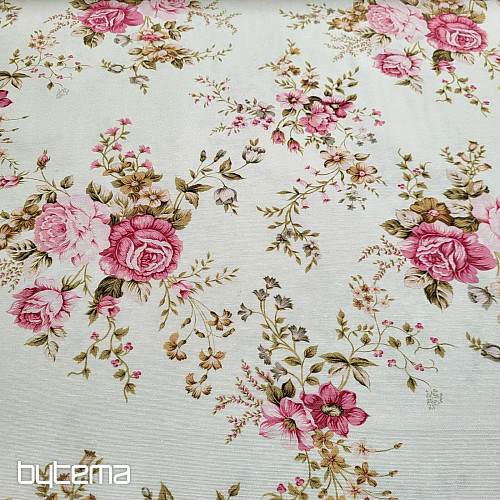 Dekostoff ROSE RAKEL creme