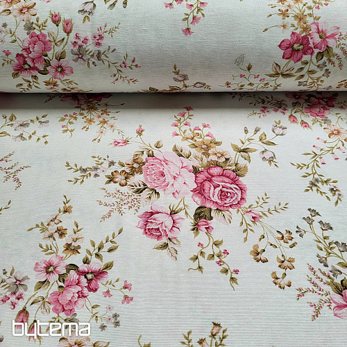 Dekostoff ROSE RAKEL creme