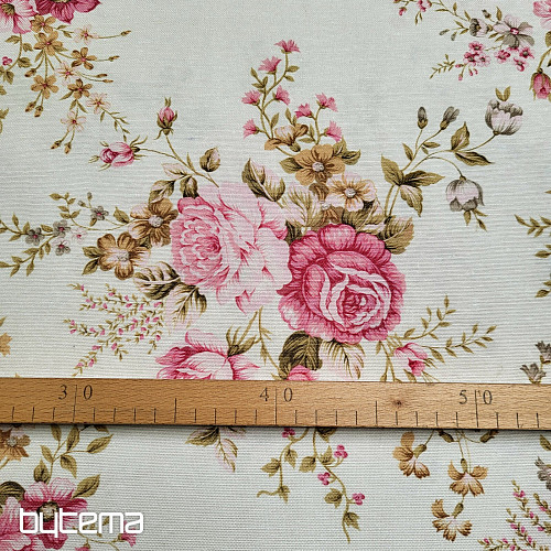 Dekostoff ROSE RAKEL creme