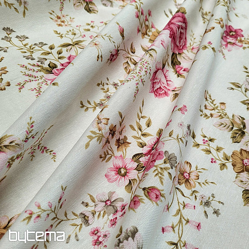 Dekostoff ROSE RAKEL creme