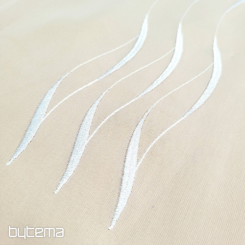 Moderne bestickte Gardine white GERSTER 195/0001