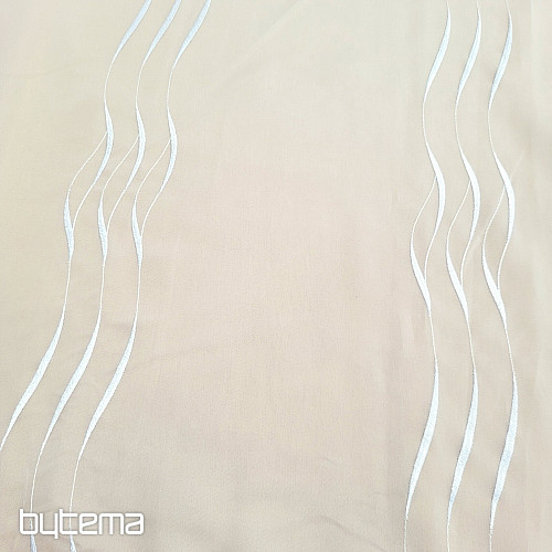 Moderne bestickte Gardine white GERSTER 195/0001