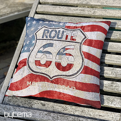 Gobelin-Kissenbezug ROUTE 66