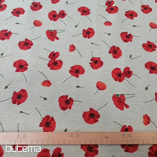 Dekorationsstoff MOHN POPPY