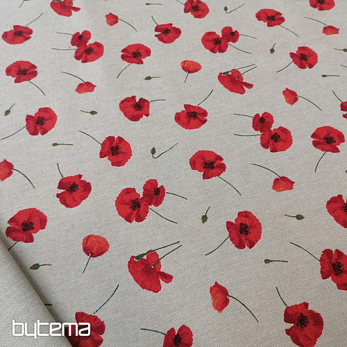 Dekorationsstoff MOHN POPPY
