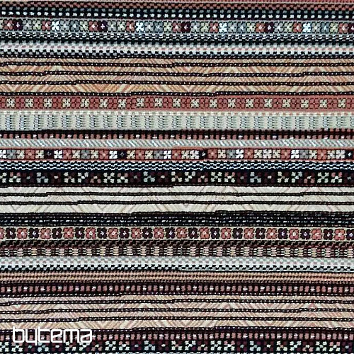 Exklusiv Teppich modern ETNO NOBLES Streifen dunkel
