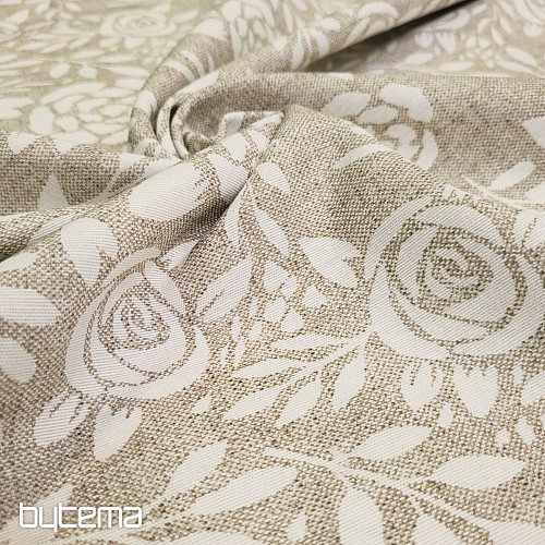 Dekorationsstoff ROSEN creme
