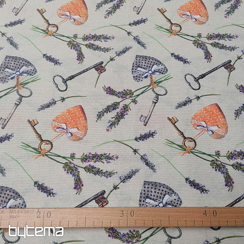 Dekostoff CLAUDIE lavendel