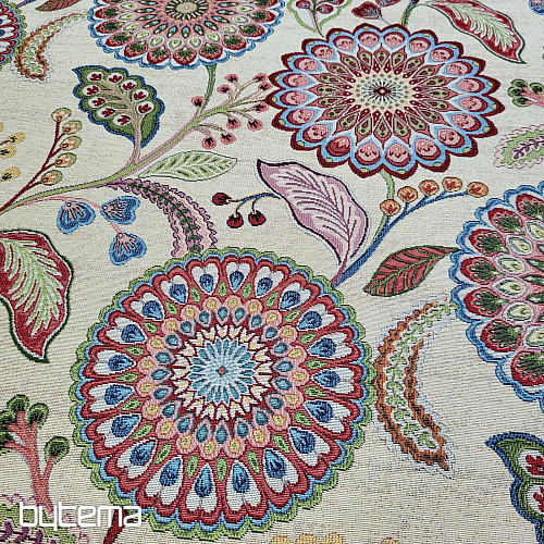 Wandteppich mit ARCADIA-MANDALA-BLUMEN