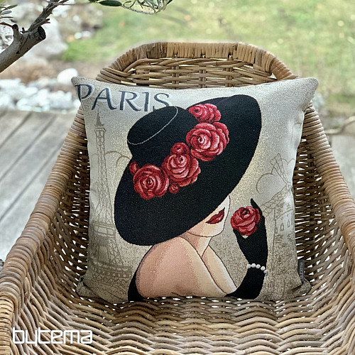 Gobelin-Kissenbezug LADY PARIS