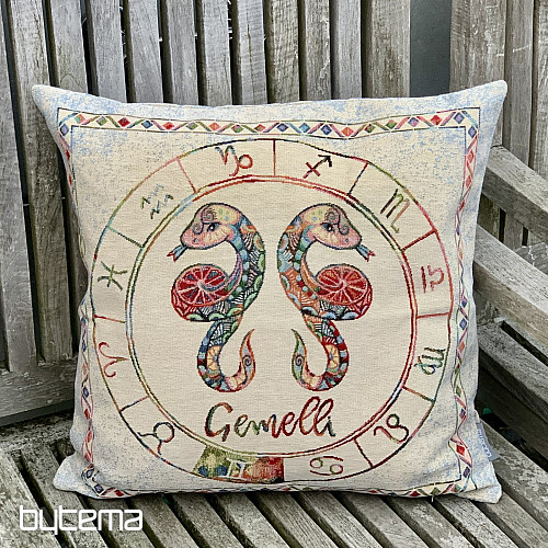 Gobelin-Kissenbezug TIERKREIS Zwillinge/Gemelli