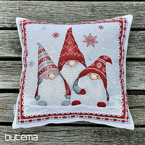Weihnachtlicher Gobelinbezug WEIHNACHTSELFEN