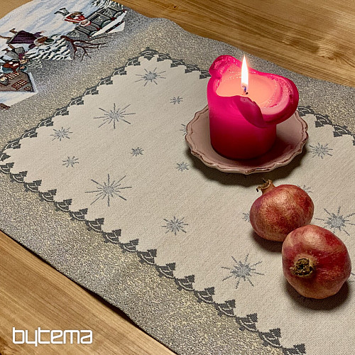 Gobelin-Tischdecke und Schal WINTER JOY