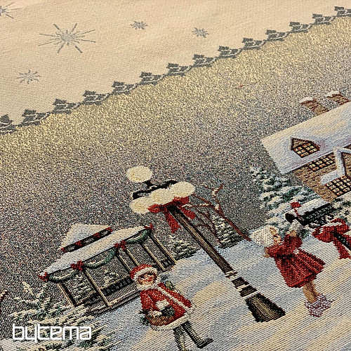Gobelin-Tischdecke und Schal WINTER JOY