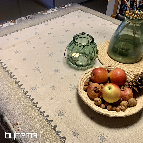 Gobelin-Tischdecke und Schal WINTER JOY