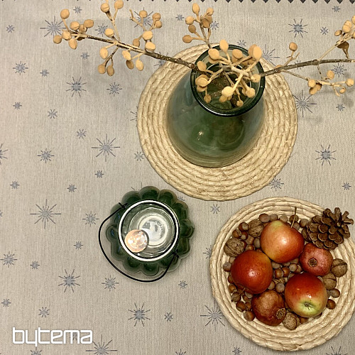 Gobelin-Tischdecke und Schal WINTER JOY